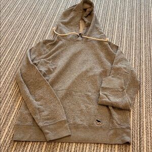 Abercrombie & Fitch Gray Knit Hoodie